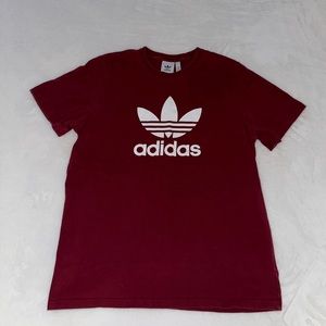 Dark red adidas shirt (large)